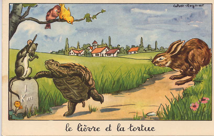 le lievre et la tortue